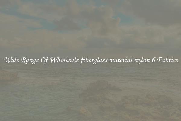 Wide Range Of Wholesale fiberglass material nylon 6 Fabrics