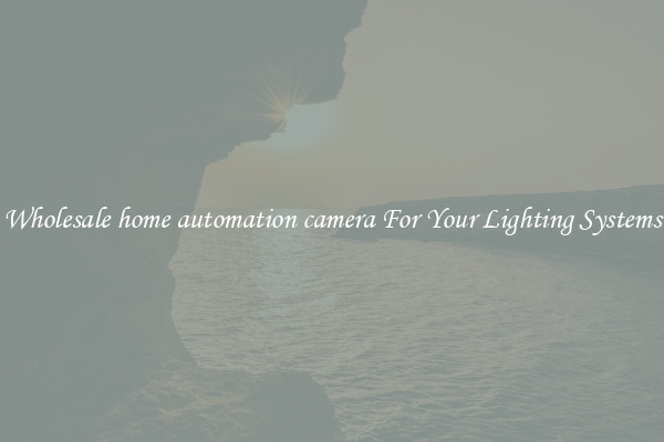 Wholesale home automation camera For Your Lighting Systems