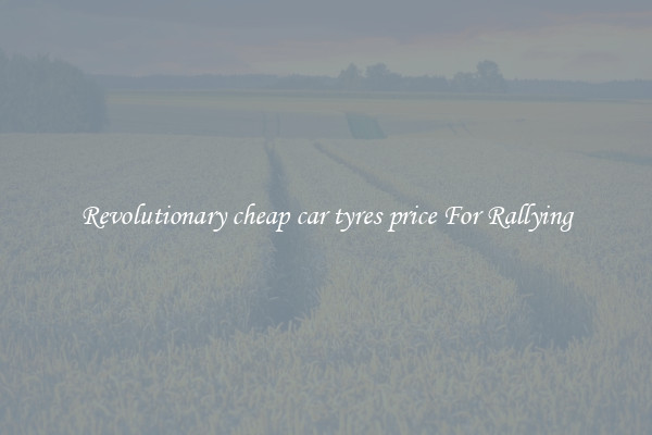 Revolutionary cheap car tyres price For Rallying
