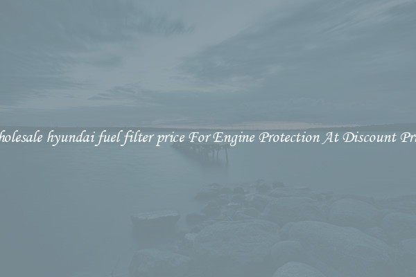 Wholesale hyundai fuel filter price For Engine Protection At Discount Prices