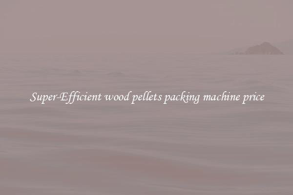 Super-Efficient wood pellets packing machine price