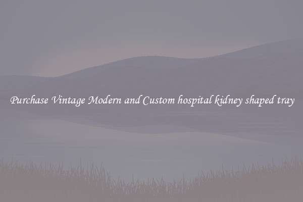 Purchase Vintage Modern and Custom hospital kidney shaped tray