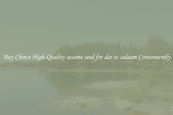 Buy Choice High-Quality sesame seed for dar es salaam Conveniently