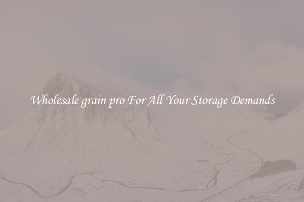 Wholesale grain pro For All Your Storage Demands