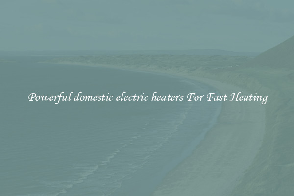 Powerful domestic electric heaters For Fast Heating